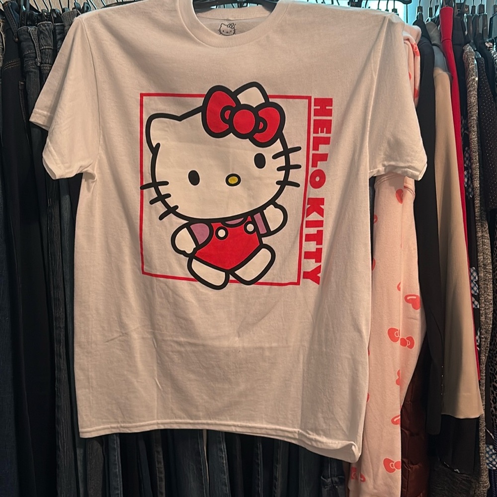 Hello Kitty Red and White Short Sleeve Tee